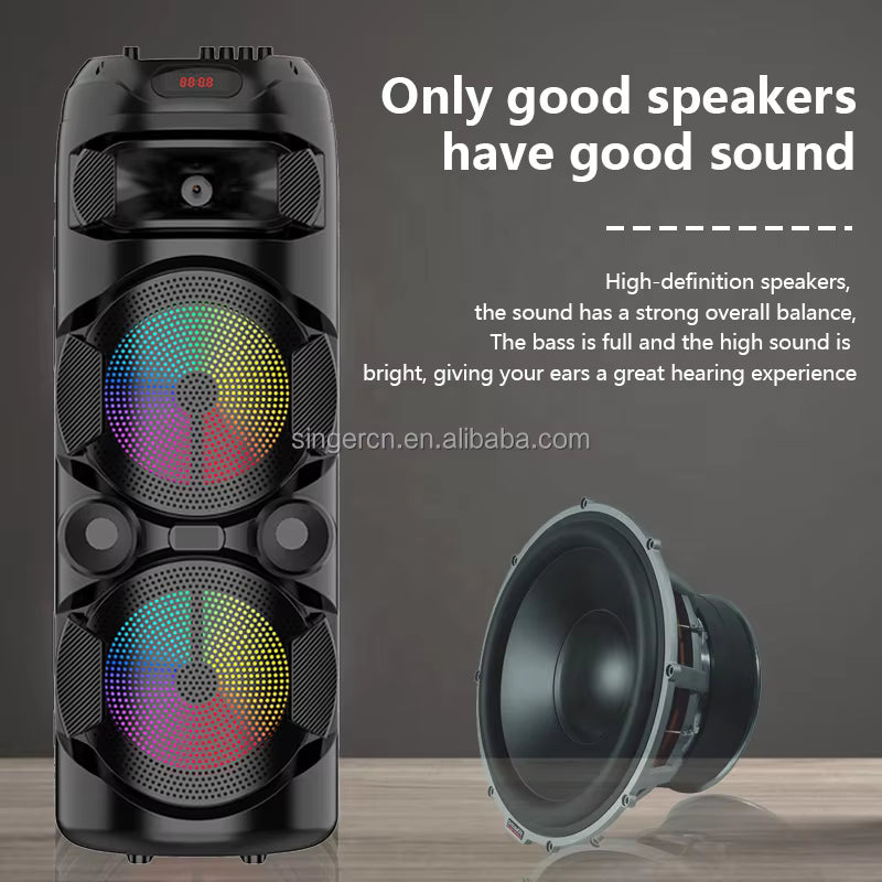 ZQS 2801 Portable Wireless Speaker 20W – Zmadhues Zëri Bluetooth, pamja 2