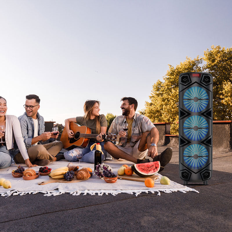 ABS8305 Zmadhues Zeri 60W me Mikrofon Wireless