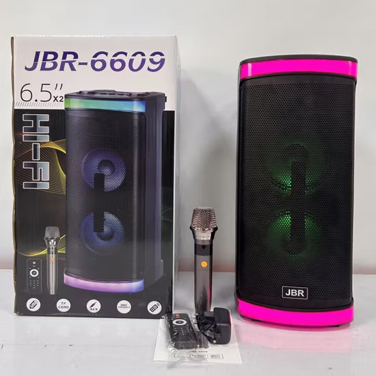 JBR-6609 Bluetooth Party Speaker me Efekte Ndriçimi – Zmadhues Zëri Bluetooth, pamja 2