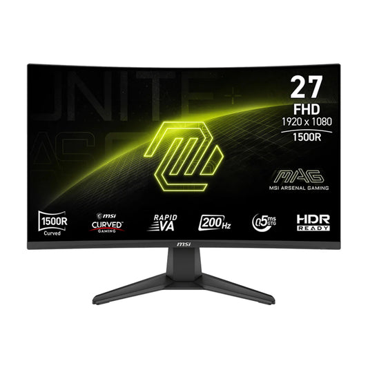 MSI MAG 276CF E20 27” Full HD Gaming Monitor, Rapid VA, 200Hz, 0.5ms, 2x HDMI, DisplayPort – 36 Muaj Garancion
