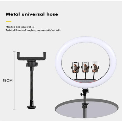LJJ-22 Ring Light LED 56 cm me Trekëmbësh, Mbajtëse Telefoni dhe Telekomandë
