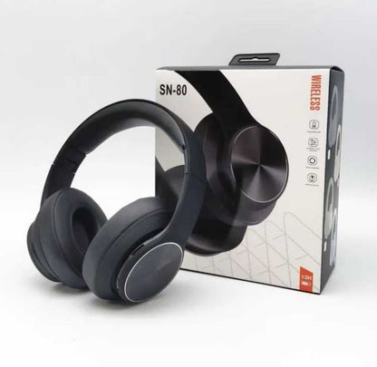 SN-80 Wireless Headphones janë kufje wireless Over-Ear me driver dinamik 40 mm, të përshtatshme për muzikë, filma, video dhe telefonata