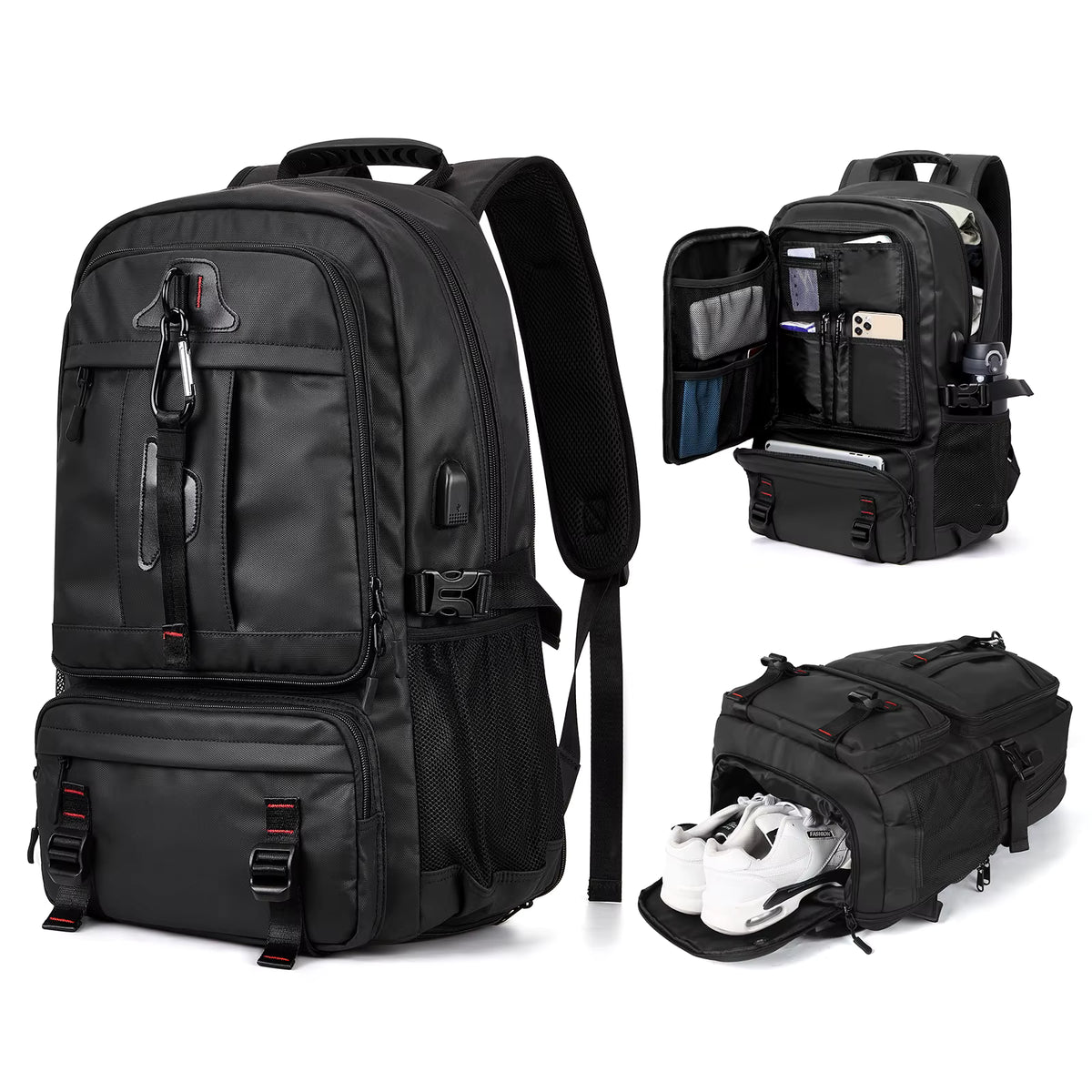 Large Capacity Travel Backpack – Çantë Udhëtimi me Ndarje për Laptop