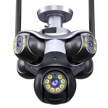 Kamerë Inteligjente 20MP me 5 Lente WiFi, 720° PTZ & Auto Tracking + Kartë Memorije 64GB