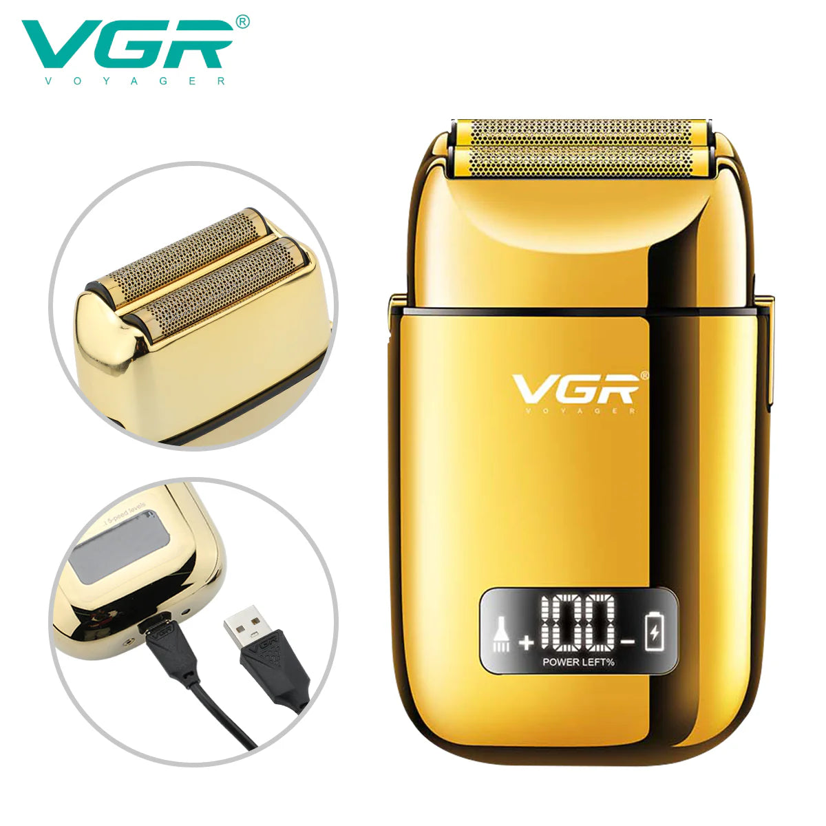 VGR Professional Foil Shaver V-338 – Makinë Rroje, pamja 3