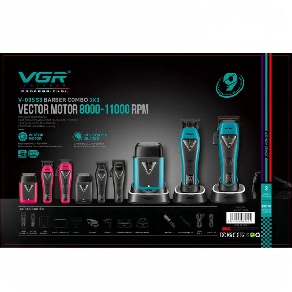 VGR V-035 S3 Professional Set me Makine të Madhe, Makine të Vogel dhe Valak – Makinë Rroje, pamja 8