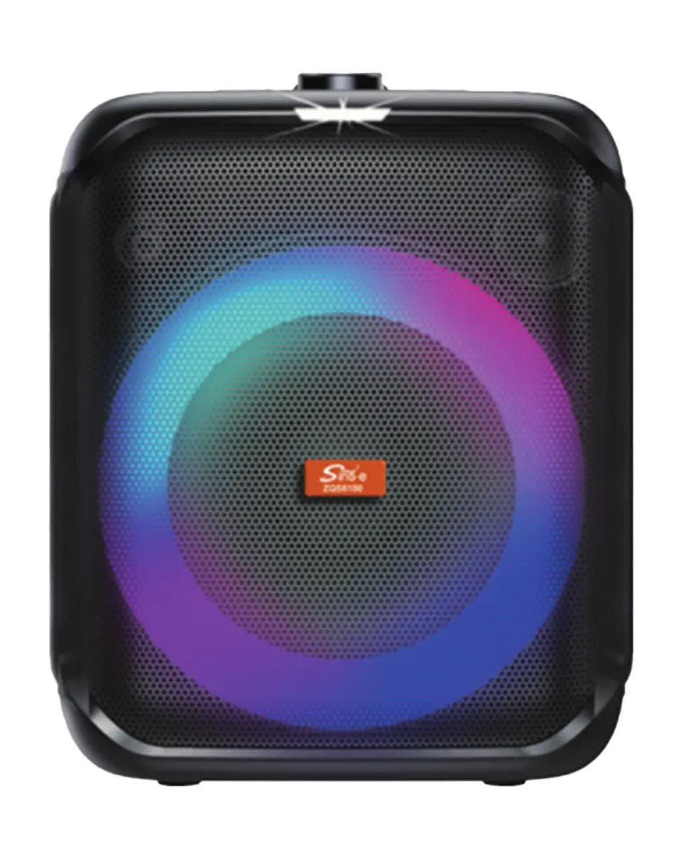 ZQS8180 Zmadhues Zëri Bluetooth Portativ 8 Inç me Mikrofon Wireless, Drita shumëngjyrëshe, TWS dhe Karikim Type-C