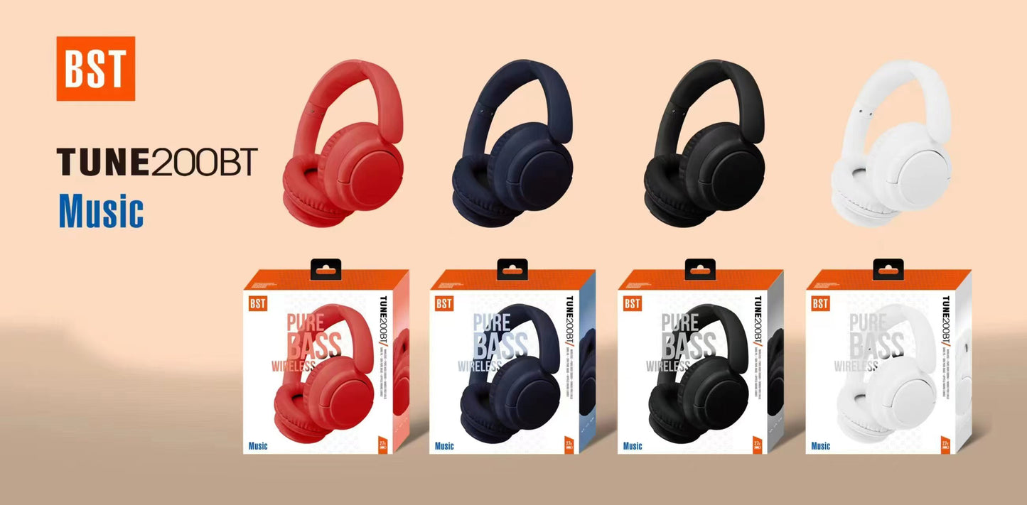 Kufje BST PURE BASS 200BT, të zeza