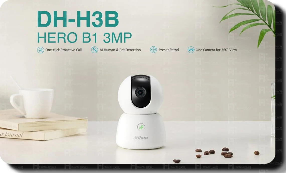 Dahua DH-H3B Kamerë Wi-Fi 3MP Pan & Tilt me AI dhe Auto Tracking