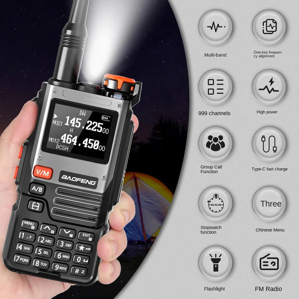 Baofeng BF-K61 / UV-K61 Radiolidhje Profesionale Multi-Band me Ekran, 999 Kanale dhe Bateri 2600mAh