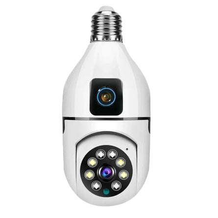 Kamer panoramike WIFI me 2 lente +Qip 32 GB – Kamerë Sigurie WiFi