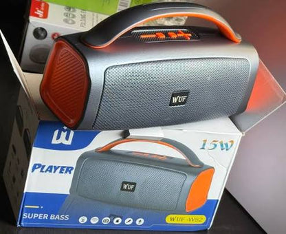 WUF W52 Altoparlant Portativ Wireless 15W Super Bass me Bluetooth, FM Radio, USB, TF dhe AUX
