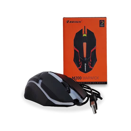 Jertech M200 Warwick Maus Gaming me Kabllo, 4800 DPI, 7 Ngjyra