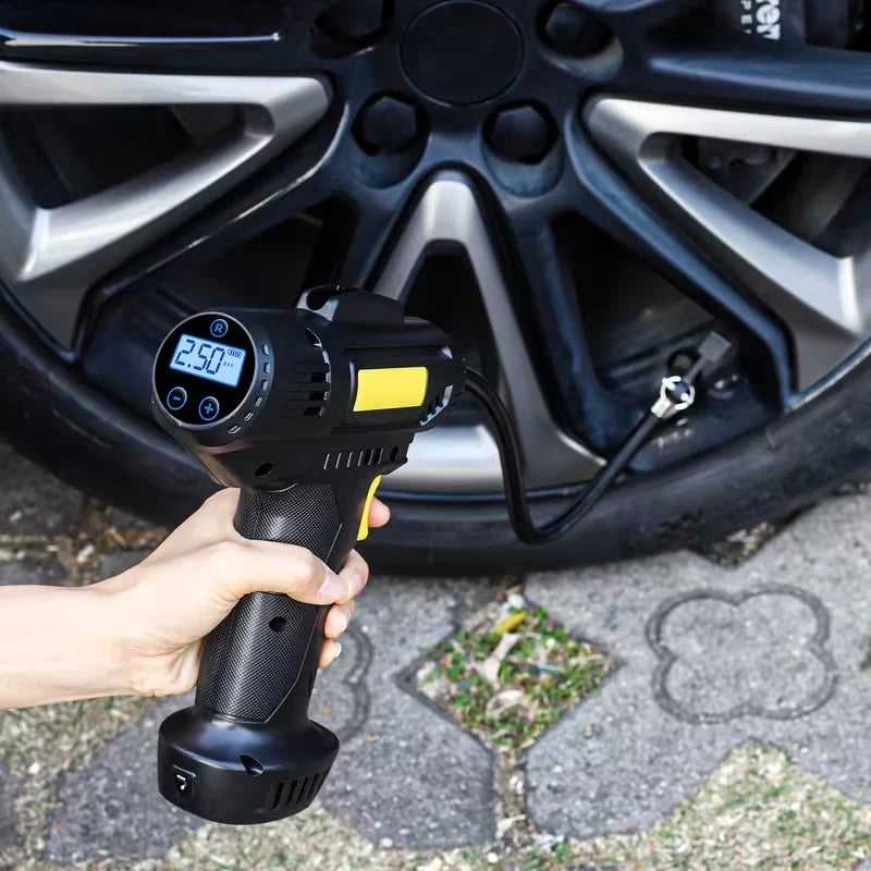 Kompresor ajri pa kabllo për fryrjen e gomave, ProChosen i rikarikueshëm 12V 7000mAh, pompë – Aksesor për Veturë, pamja 2