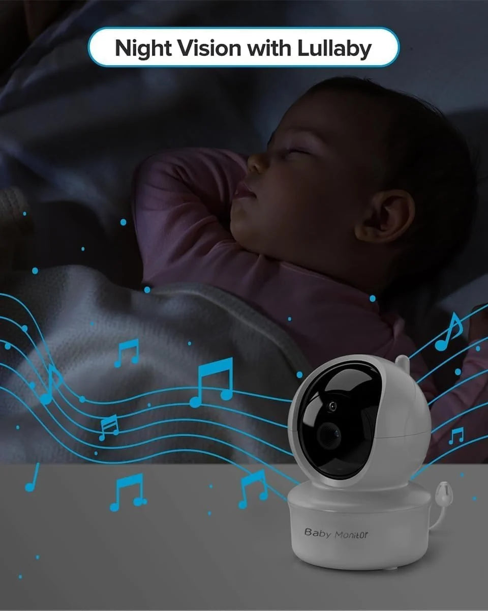Baby Monitor SM530A 5” HD 720P me Kamerë PTZ, Night Vision, Two-Way Audio, VOX dhe Bateri 4000mAh, pamja 3