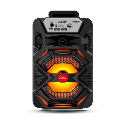 SinG-e ZQS6141 Zmadhues Zëri Bluetooth 5.0 12W 6.5" me Mikrofon dhe LED