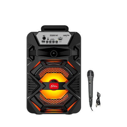 SinG-e ZQS6141 Zmadhues Zëri Bluetooth 5.0 12W 6.5" me Mikrofon dhe LED