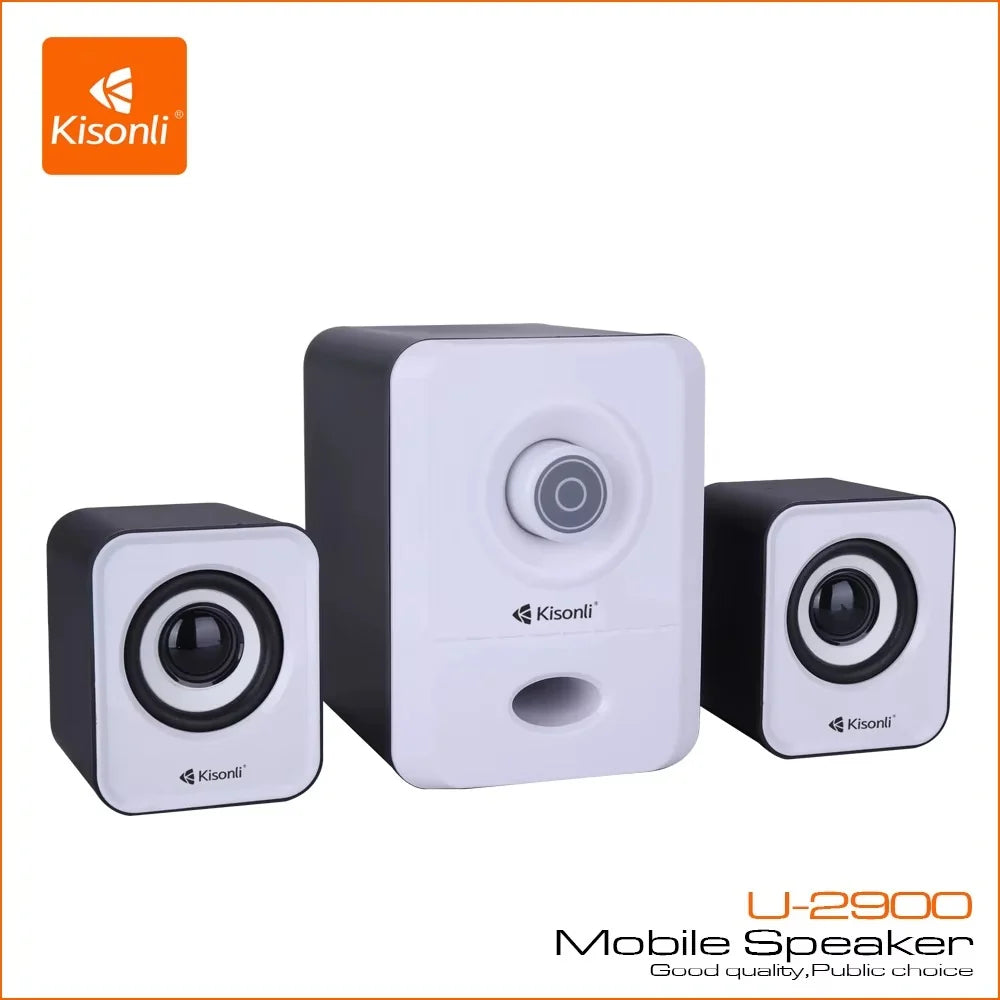 Kisonli U-2900BT Set Zmadhuesish 2.1 me Bluetooth, USB dhe Ndriçim LED