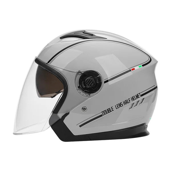 BYB/RNG Cement Gray BY-730ABS Helmetë Moto Half Face – Helmetë Motoçiklete