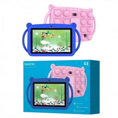 Bestrio S3 Tablet për Fëmijë 7” HD, 4GB RAM, 128GB, Këllëf Mbrojtës