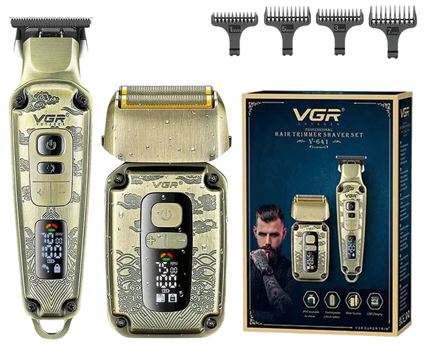 VGR V-641 Professional Grooming Kit Set – Makinë Qethjeje