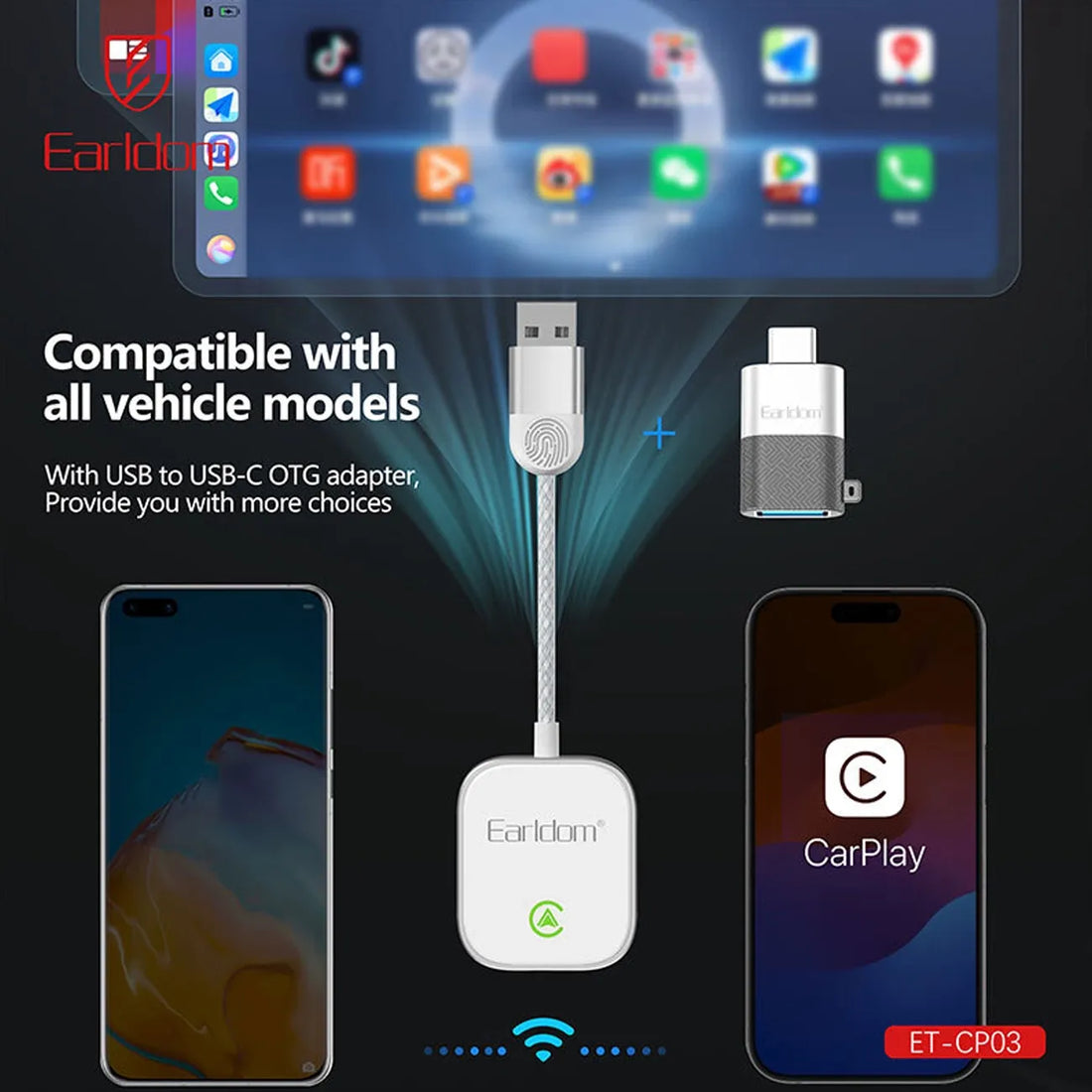 Earldom CP03 CarPlay Adapter, pamja 5