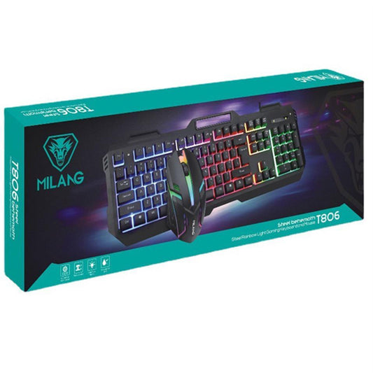 Set tastier+maus rgb - Milang t806