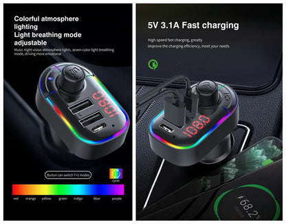 Transmetues Bluetooth FM për Makina C12 me MP3 Player