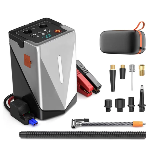 Yiokii Multifunctional Jump Starter me Kompresor Wireless & Blower për Makina 12V