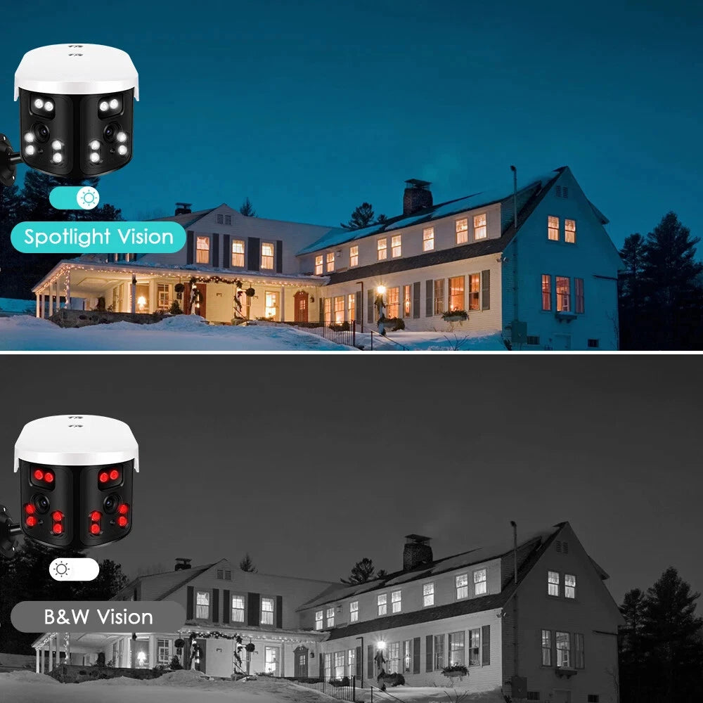BESDER 8MP WiFi Kamera Sigurie 180° me Human Detection (iCam365) – Kamerë Sigurie WiFi, pamja 8