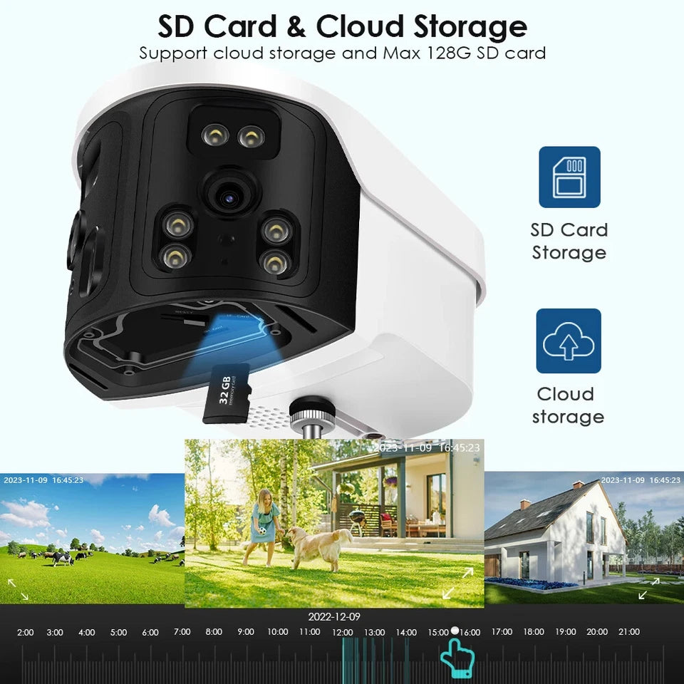 BESDER 8MP WiFi Kamera Sigurie 180° me Human Detection (iCam365) – Kamerë Sigurie WiFi, pamja 11