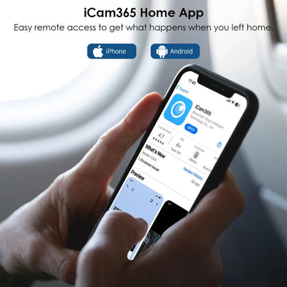 BESDER 8MP WiFi Kamera Sigurie 180° me Human Detection (iCam365)