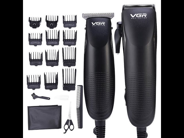 VGR V-023 Set – Makine e madhe & Makine e vogël (2-në-1) me Aksesorë – Makinë Qethjeje, pamja 2