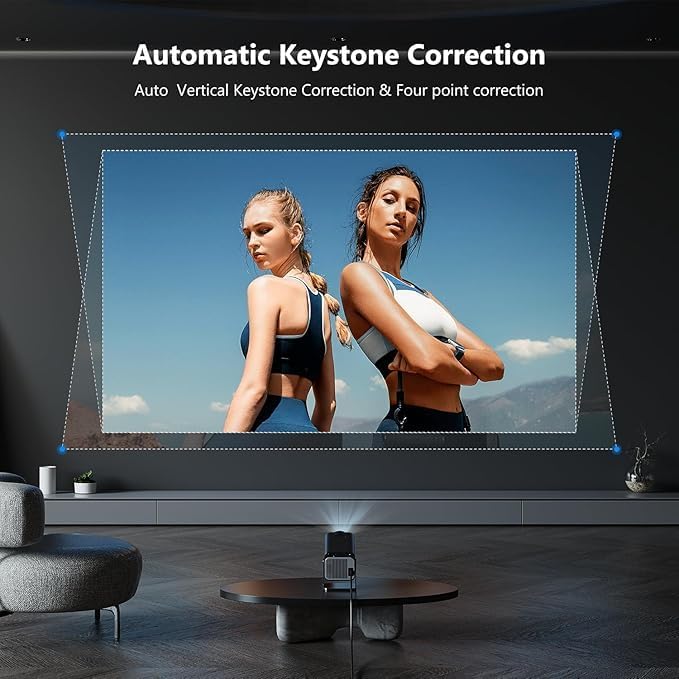 Smart Mini Projektor Pro 3 - automatic keystone correction