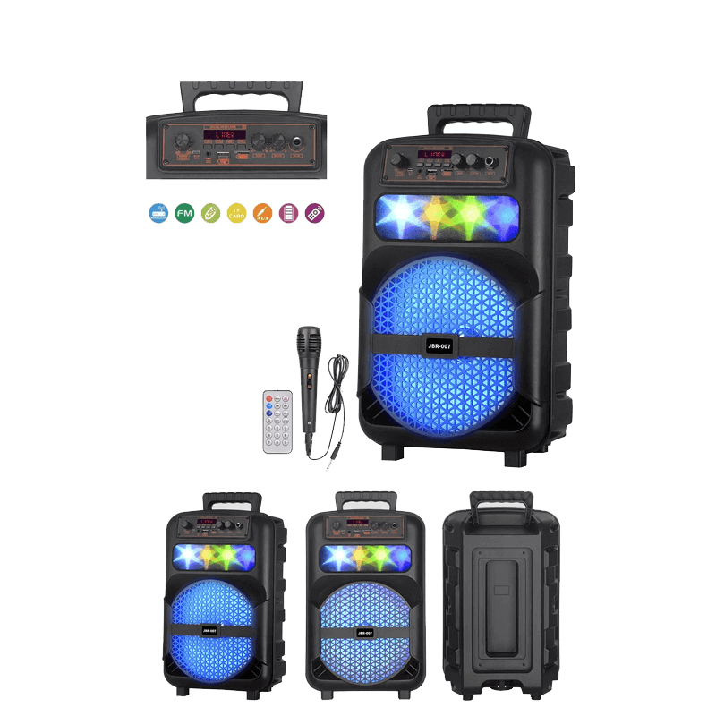 JBR-007 Trolley Bluetooth Speaker me Mikrofon me Kabllo