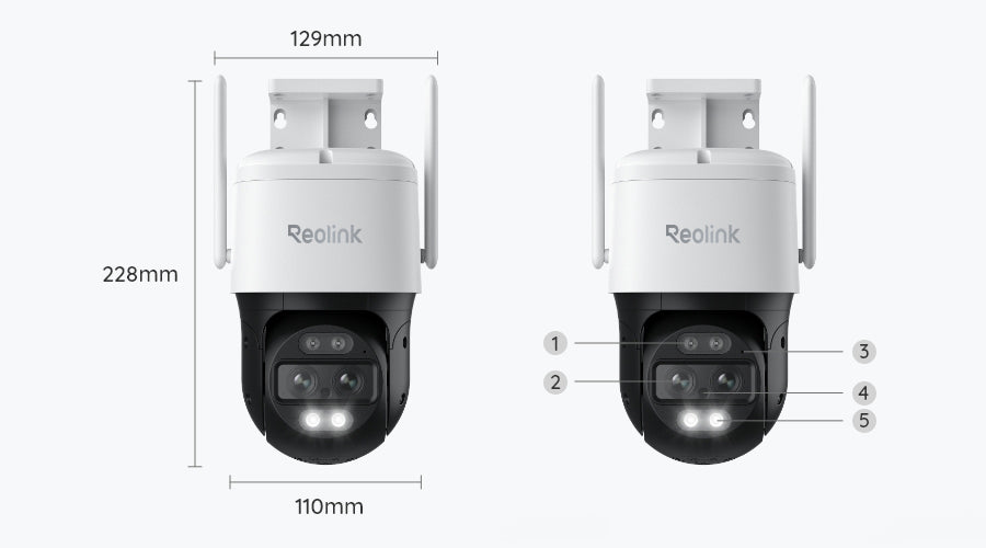 Reolink TrackMix Series W760 4K Kamerë sigurie Wi-Fi për jashtë, pamja 2